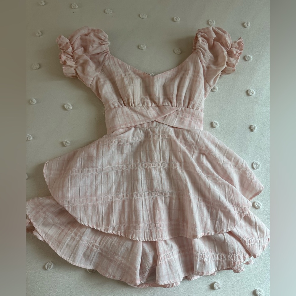 Pink Ruffled Romper